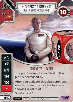 Image for Director Krennic - Death Star Mastermind (Covert Missions) (21) - Star Wars: Destiny