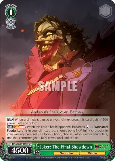 Image for Joker: The Final Showdown (SR) (Batman Ninja) (BNJ/SX01-001S SR) - Weiss Schwarz