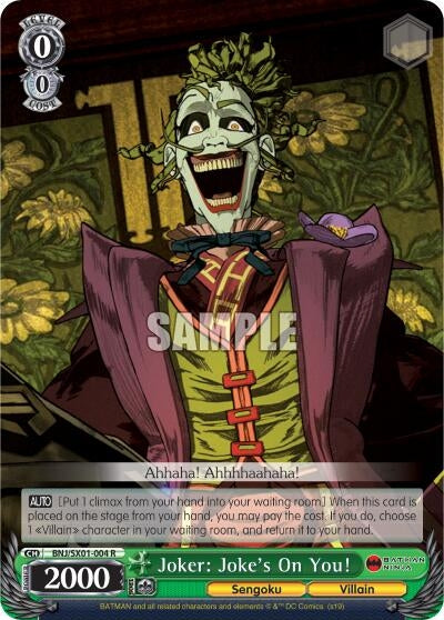 Image for Joker: Joke's On You! (Batman Ninja) (BNJ/SX01-004 R) - Weiss Schwarz