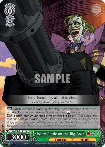 Image for Joker: Battle on the Big Boat (Batman Ninja) (BNJ/SX01-022 C) - Weiss Schwarz