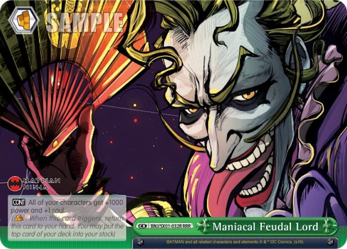 Image for Maniacal Feudal Lord (RRR) (Batman Ninja) (BNJ/SX01-032R RRR) - Weiss Schwarz