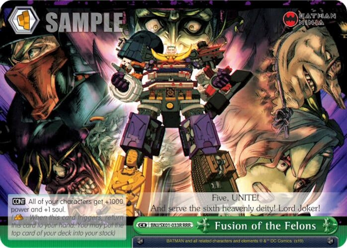 Image for Fusion of the Felons (RRR) (Batman Ninja) (BNJ/SX01-033R RRR) - Weiss Schwarz