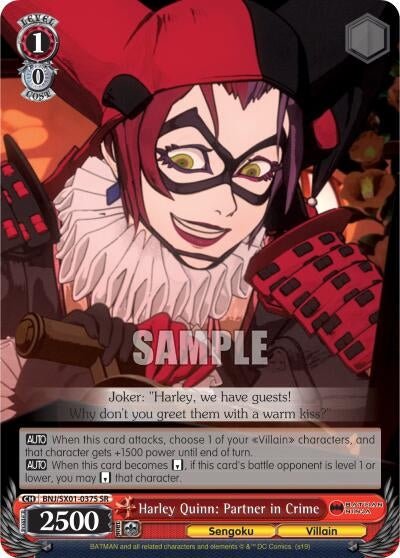 Image for Harley Quinn: Partner in Crime (SR) (Batman Ninja) (BNJ/SX01-037S SR) - Weiss Schwarz