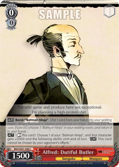 Image for Alfred: Dutiful Butler (Batman Ninja) (BNJ/SX01-048 C) - Weiss Schwarz