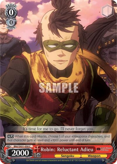 Image for Robin: Reluctant Adieu (Batman Ninja) (BNJ/SX01-050 C) - Weiss Schwarz