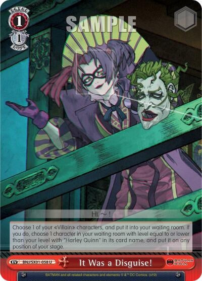 Image for It Was a Disguise! (Batman Ninja) (BNJ/SX01-058 U) - Weiss Schwarz