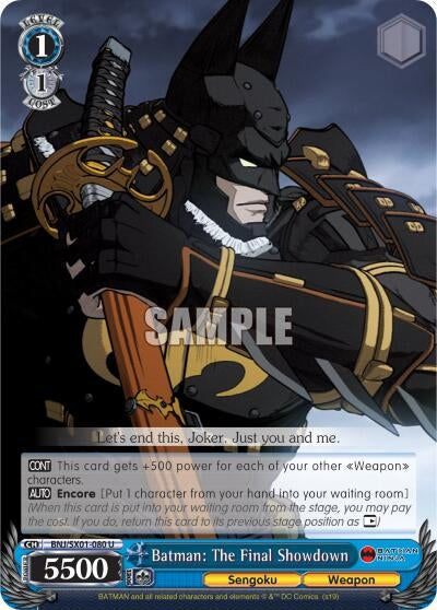 Image for Batman: The Final Showdown (Batman Ninja) (BNJ/SX01-080 U) - Weiss Schwarz