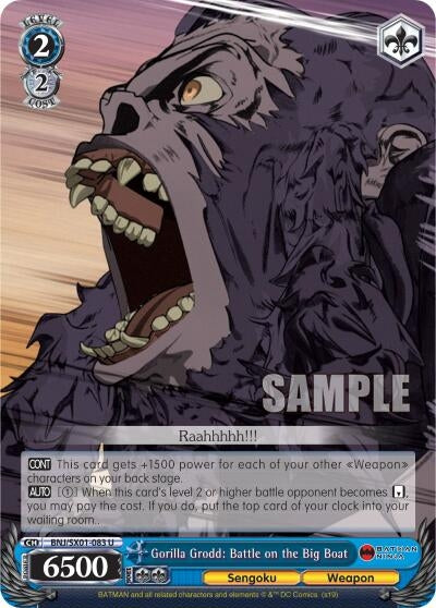 Image for Gorilla Grodd: Battle on the Big Boat (Batman Ninja) (BNJ/SX01-083 U) - Weiss Schwarz