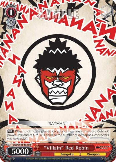 Image for "Villain" Red Robin (Batman Ninja) (BNJ/SX01-103 PR) - Weiss Schwarz