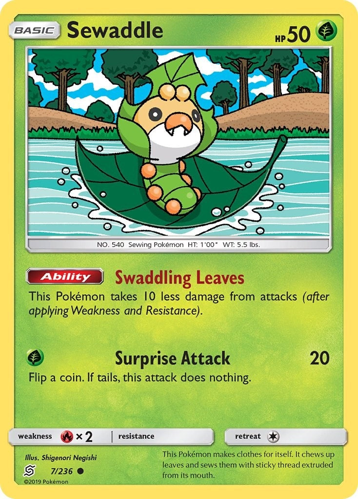 Image for Sewaddle (7) (SM - Unified Minds) (7/236) - Pokemon
