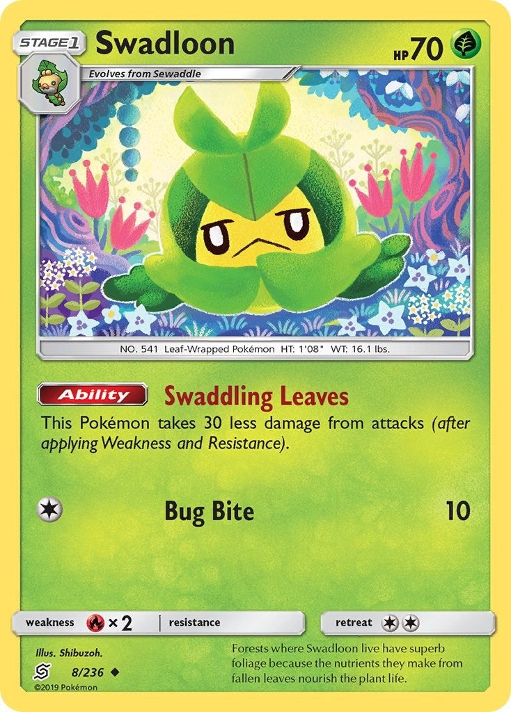 Image for Swadloon (SM - Unified Minds) (8/236) - Pokemon