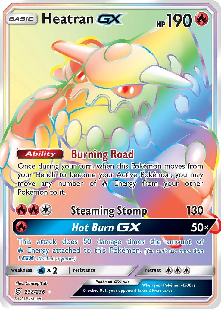 Image for Heatran GX (Secret) (SM - Unified Minds) (238/236) - Pokemon