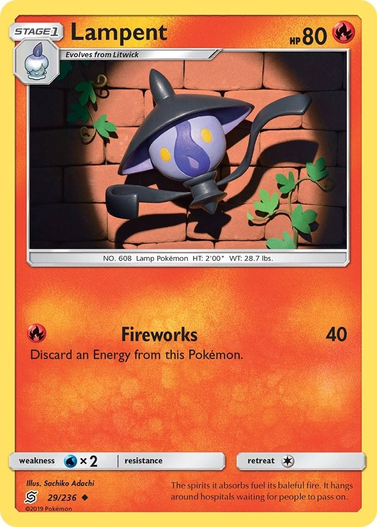 Image for Lampent (SM - Unified Minds) (29/236) - Pokemon