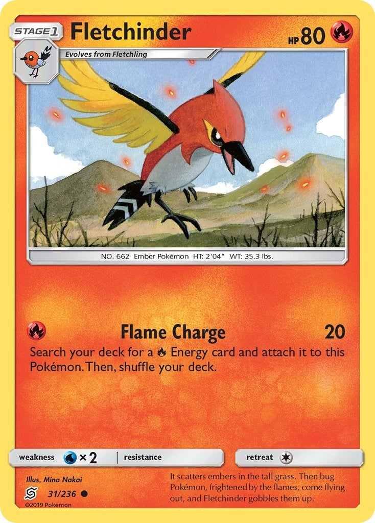 Image for Fletchinder (SM - Unified Minds) (31/236) - Pokemon