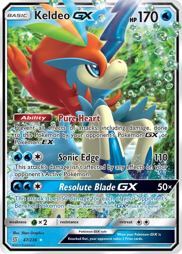 Image for Keldeo GX (SM - Unified Minds) (47/236) - Pokemon