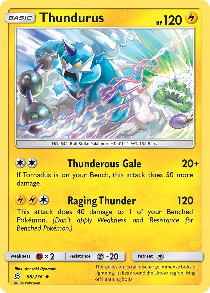 Image for Thundurus (SM - Unified Minds) (68/236) - Pokemon
