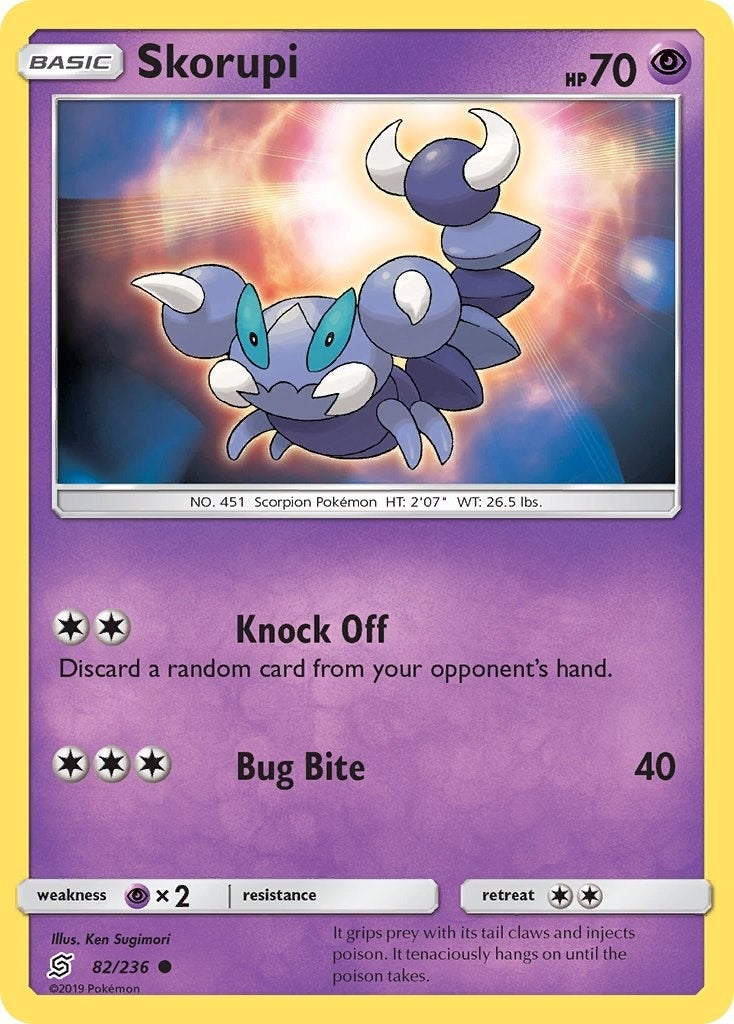 Image for Skorupi (SM - Unified Minds) (82/236) - Pokemon