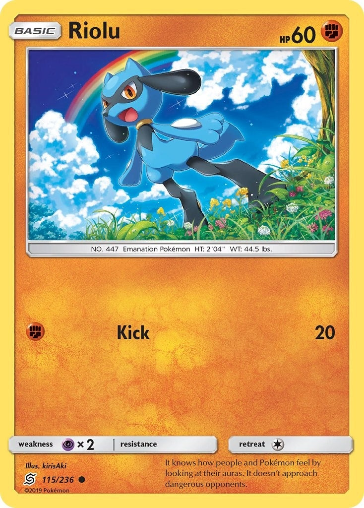 Image for Riolu (115) (SM - Unified Minds) (115/236) - Pokemon