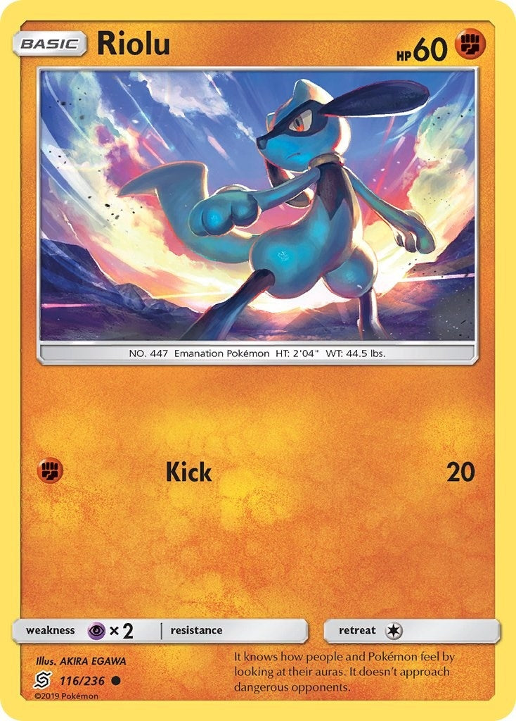 Image for Riolu (116) (SM - Unified Minds) (116/236) - Pokemon