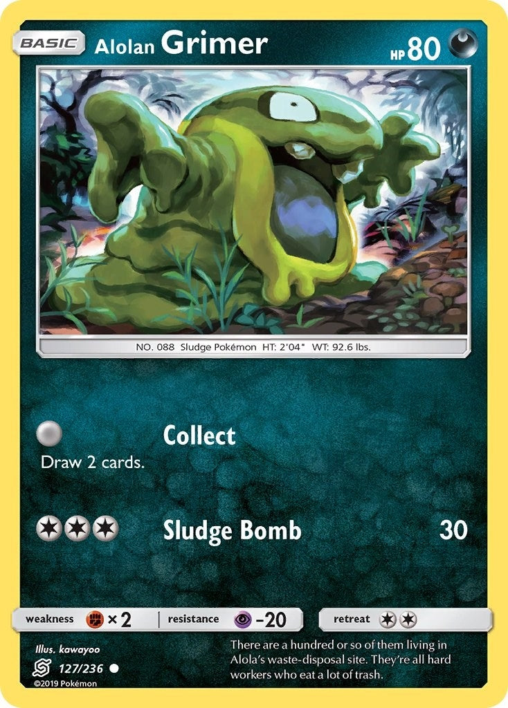 Image for Alolan Grimer (SM - Unified Minds) (127/236) - Pokemon