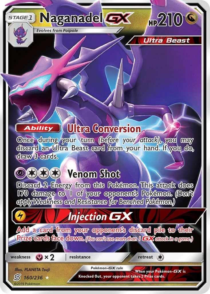 Image for Naganadel GX (SM - Unified Minds) (160/236) - Pokemon