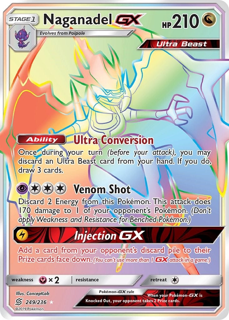 Image for Naganadel GX (Secret) (SM - Unified Minds) (249/236) - Pokemon