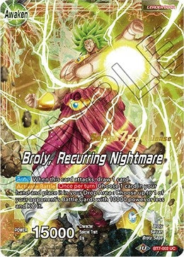 Image for Broly // Broly, Recurring Nightmare (Assault of the Saiyans Pre-Release Cards) (BT7-002_PR) - Dragon Ball Super: Masters