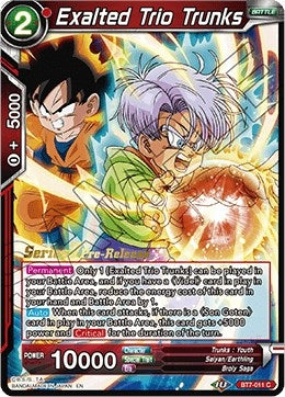 Image for Exalted Trio Trunks (Assault of the Saiyans Pre-Release Cards) (BT7-011_PR) - Dragon Ball Super: Masters