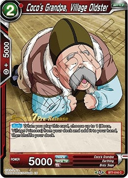 Image for Coco's Grandpa, Village Oldster (Assault of the Saiyans Pre-Release Cards) (BT7-016_PR) - Dragon Ball Super: Masters