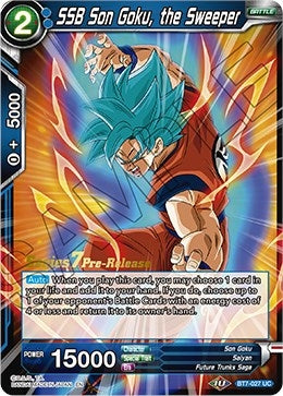 Image for SSB Son Goku, the Sweeper (Assault of the Saiyans Pre-Release Cards) (BT7-027_PR) - Dragon Ball Super: Masters