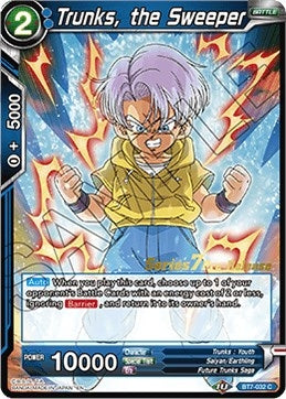 Image for Trunks, the Sweeper (Assault of the Saiyans Pre-Release Cards) (BT7-032_PR) - Dragon Ball Super: Masters
