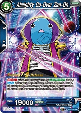 Image for Almighty Do-Over Zen-Oh (Assault of the Saiyans Pre-Release Cards) (BT7-037_PR) - Dragon Ball Super: Masters