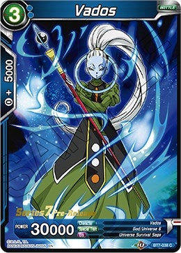 Image for Vados (Assault of the Saiyans Pre-Release Cards) (BT7-038_PR) - Dragon Ball Super: Masters