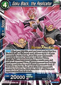 Image for Goku Black, the Replicator (Assault of the Saiyans Pre-Release Cards) (BT7-042_PR) - Dragon Ball Super: Masters