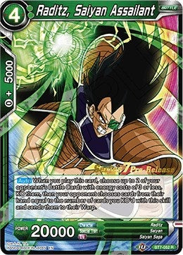 Image for Raditz, Saiyan Assailant (Assault of the Saiyans Pre-Release Cards) (BT7-052_PR) - Dragon Ball Super: Masters
