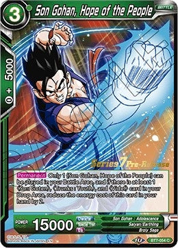 Image for Son Gohan, Hope of the People (Assault of the Saiyans Pre-Release Cards) (BT7-054_PR) - Dragon Ball Super: Masters