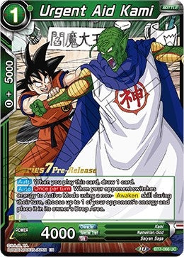 Image for Urgent Aid Kami (Assault of the Saiyans Pre-Release Cards) (BT7-066_PR) - Dragon Ball Super: Masters