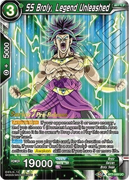 Image for SS Broly, Legend Unleashed (Assault of the Saiyans Pre-Release Cards) (BT7-069_PR) - Dragon Ball Super: Masters