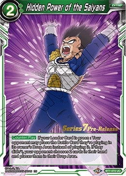 Image for Hidden Power of the Saiyans (Assault of the Saiyans Pre-Release Cards) (BT7-072_PR) - Dragon Ball Super: Masters