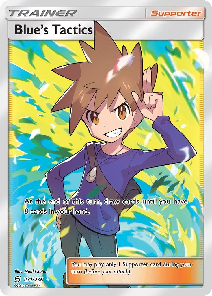 Image for Blue's Tactics (Full Art) (SM - Unified Minds) (231/236) - Pokemon