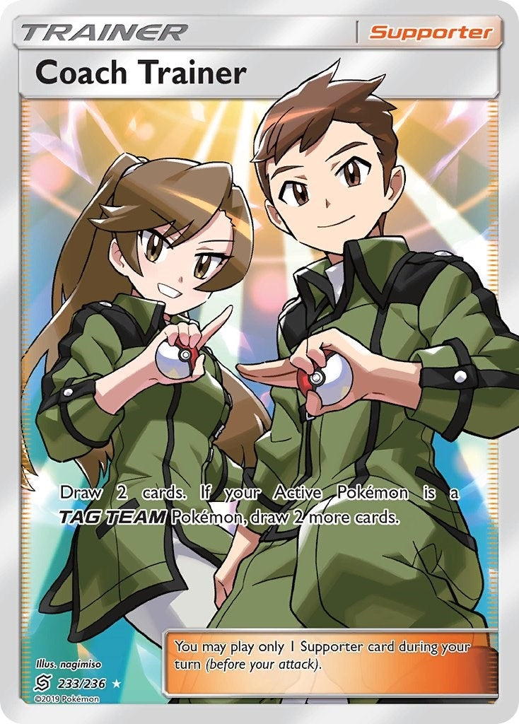 Image for Coach Trainer (Full Art) (SM - Unified Minds) (233/236) - Pokemon