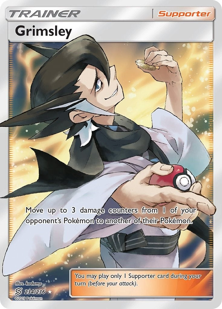Image for Grimsley (Full Art) (SM - Unified Minds) (234/236) - Pokemon