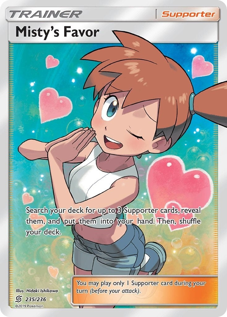Image for Misty's Favor (Full Art) (SM - Unified Minds) (235/236) - Pokemon