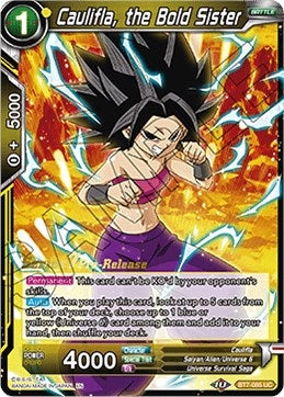 Image for Caulifla, the Bold Sister (Assault of the Saiyans Pre-Release Cards) (BT7-085_PR) - Dragon Ball Super: Masters