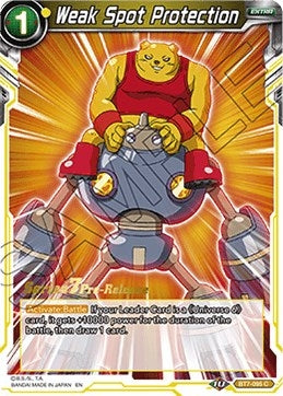 Image for Weak Spot Protection (Assault of the Saiyans Pre-Release Cards) (BT7-095_PR) - Dragon Ball Super: Masters