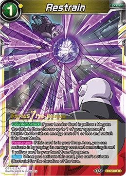 Image for Restrain (Assault of the Saiyans Pre-Release Cards) (BT7-098_PR) - Dragon Ball Super: Masters