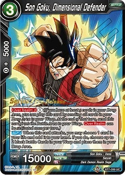 Image for Son Goku, Dimensional Defender (Assault of the Saiyans Pre-Release Cards) (BT7-099_PR) - Dragon Ball Super: Masters
