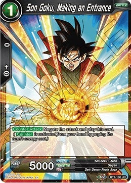 Image for Son Goku, Making an Entrance (Assault of the Saiyans Pre-Release Cards) (BT7-100_PR) - Dragon Ball Super: Masters