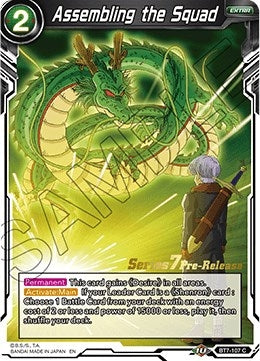 Image for Assembling the Squad (Assault of the Saiyans Pre-Release Cards) (BT7-107_PR) - Dragon Ball Super: Masters