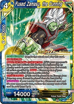Image for Fused Zamasu, the Cunning (Assault of the Saiyans Pre-Release Cards) (BT7-124_PR) - Dragon Ball Super: Masters